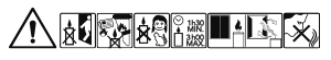Pictogramme Sécurité bougie Fraicheur Vegetale