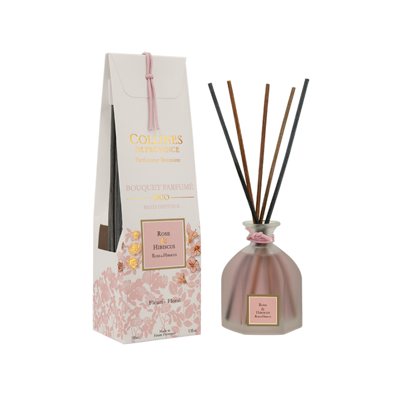 Raumduft-Diffusor Rose und Hibiskus