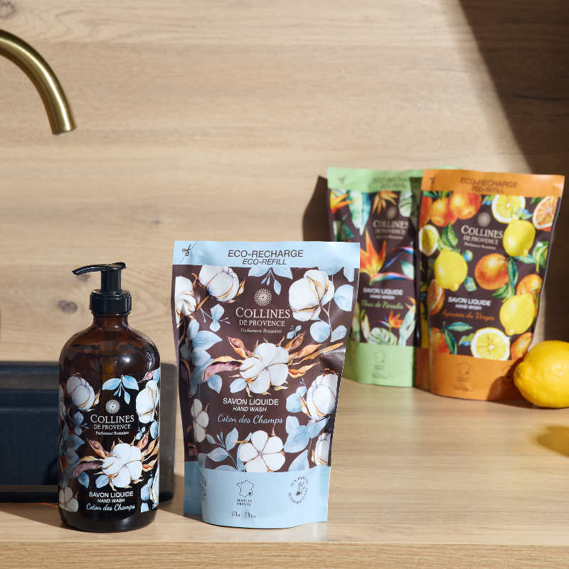 Eco-Recharge Savon Liquide Coton des Champs