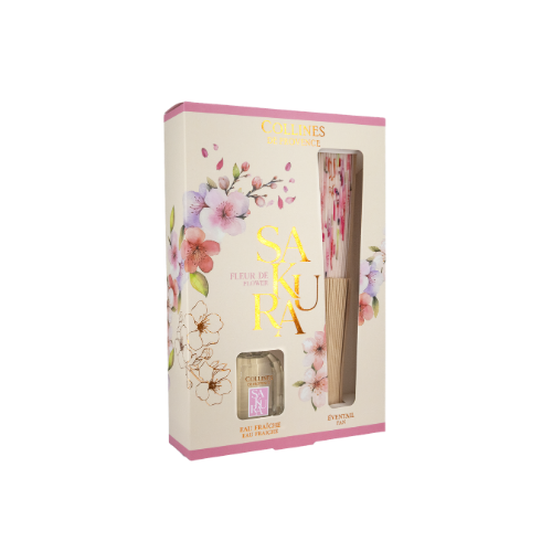 Coffret Eau Fraîche 50ml et Eventail Fleur de Sakura