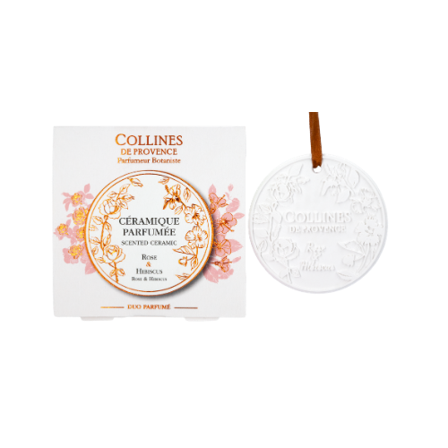 Scented Ceramic Rose & Hibiscus