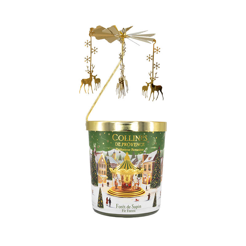 Bougie Parfumée 360gr manège Forêt de Sapin