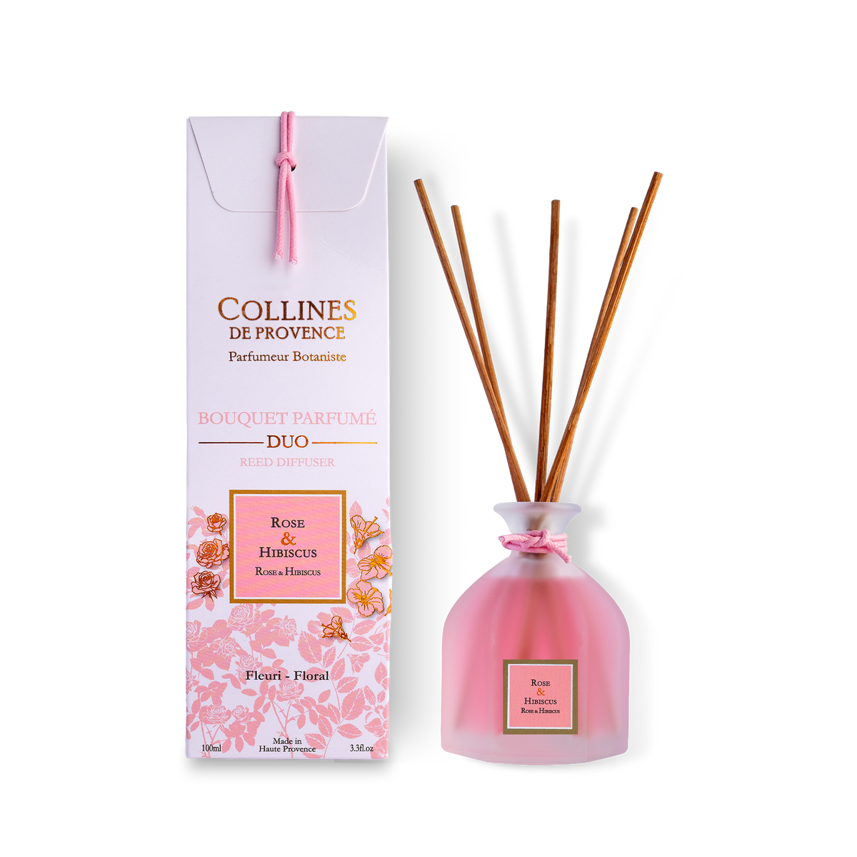Raumduft-Diffusor Rose und Hibiskus