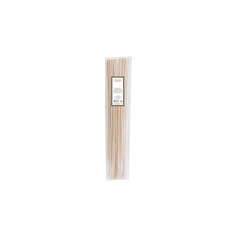 Sachet 20 tiges Rotin blanc 30cm