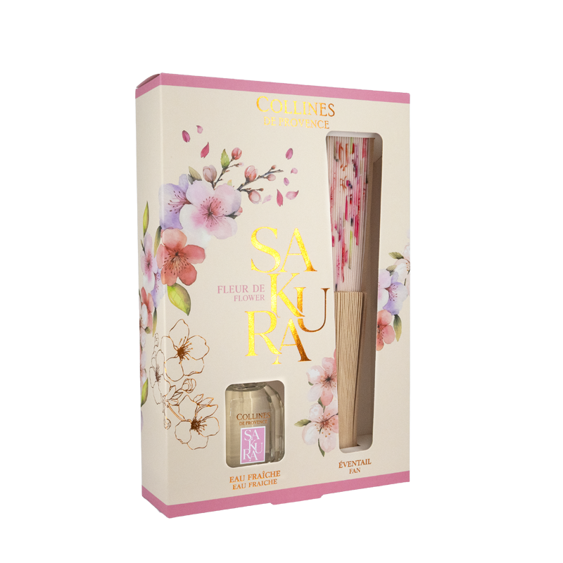Geschenke-Set Eau Fraiche 50ml + Fächer Sakurablüte