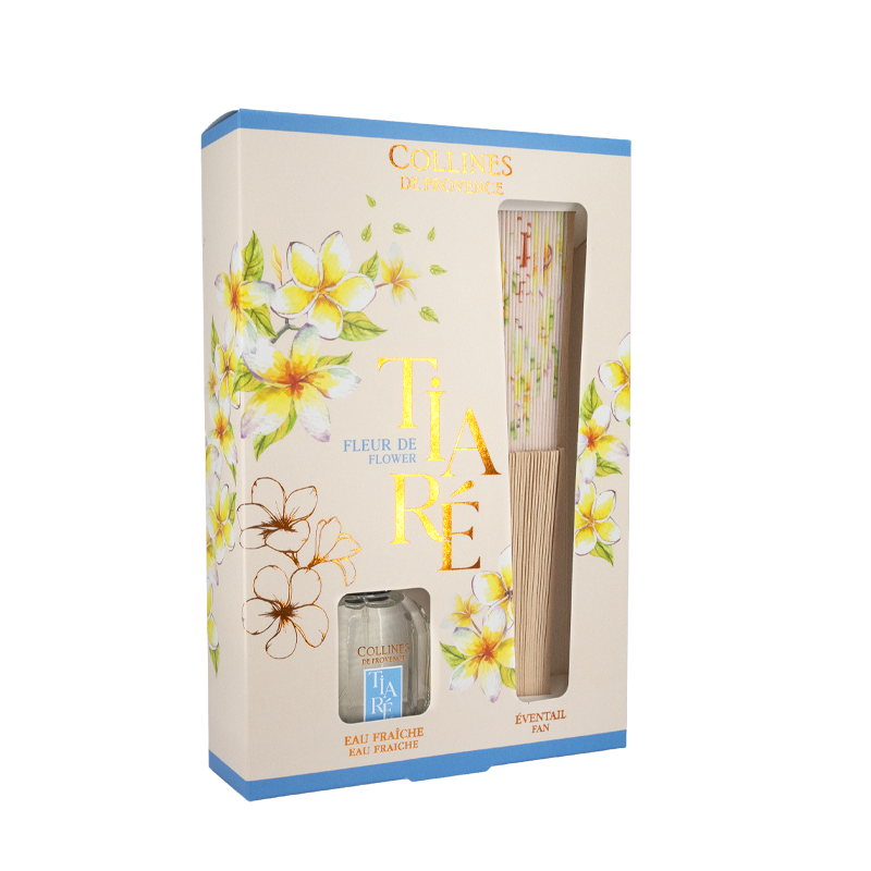 Geschenke-Set Eau Fraiche 50ml + Fächer Tahiti-Gardenie
