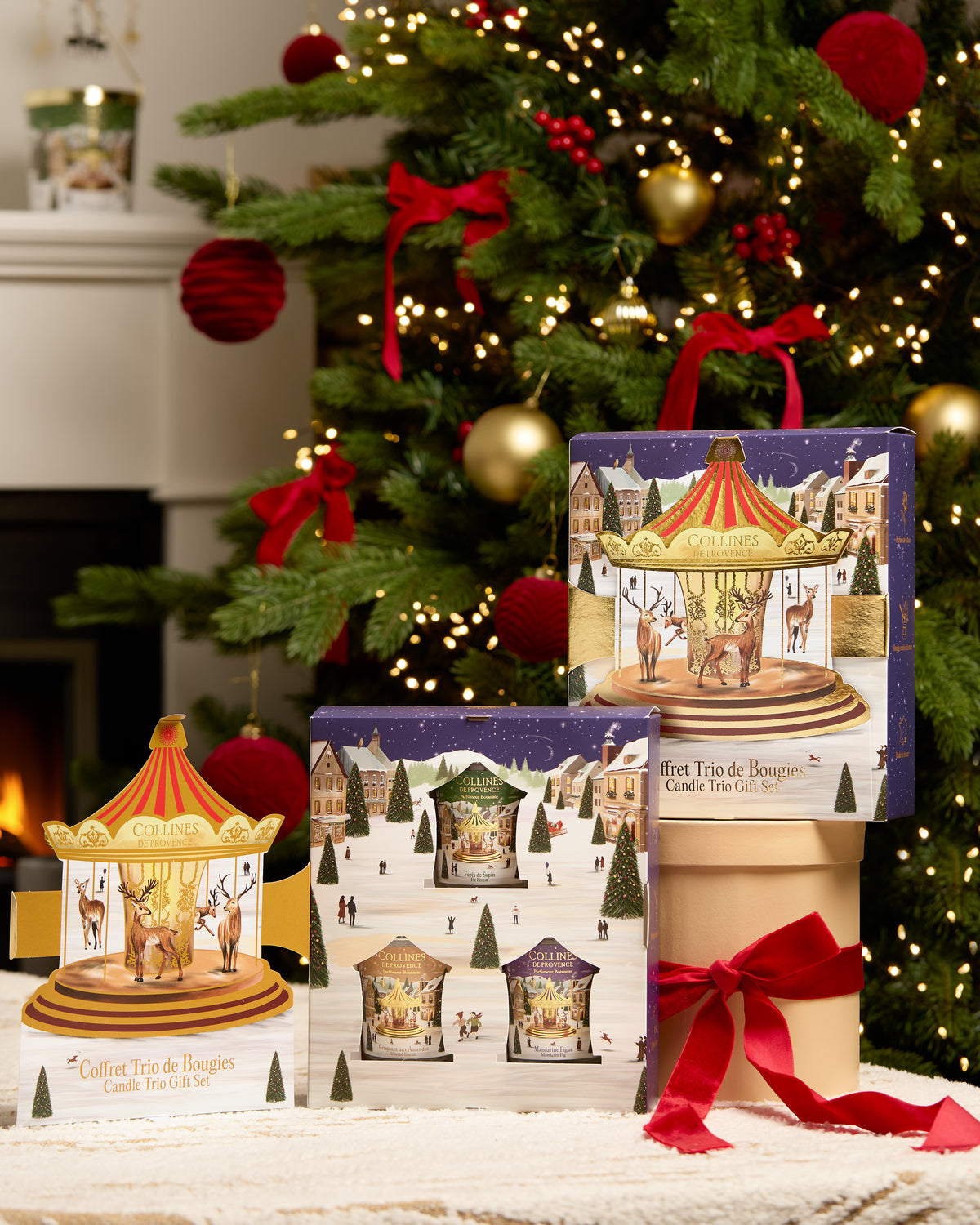 Weihnachts-Geschenkset 3 Duftkerzen